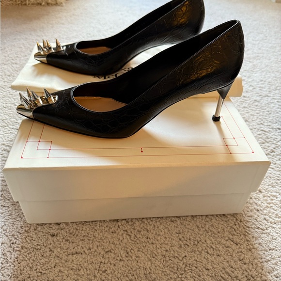 $950 Alexander McQueen Punk Spike Heels Shoes New - Picture 5 of 6